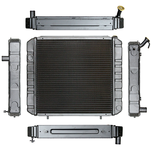 246079 Forklift Radiator - Hyster/Yale - 18 7/8 x 19 x 2 3/8 (Square Wave Fin)