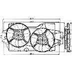 620140 Radiator / Condenser Fan Assembly