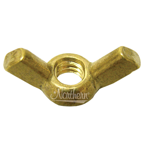 RW0003-0 1/4-20 Brass Wing Nut