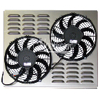 Z40013 Dual 10" Electric Fan & Shroud - 17 5/8 x 21 3/4 x 3