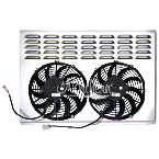 Z40016 Dual 10" Electric Fan & Shroud - 17 3/8 x 25 3/4 x 2 5/8