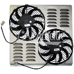 Z40098 Dual 10" Electric Fan & Shroud - 18 3/8 x 19 x 2 5/8