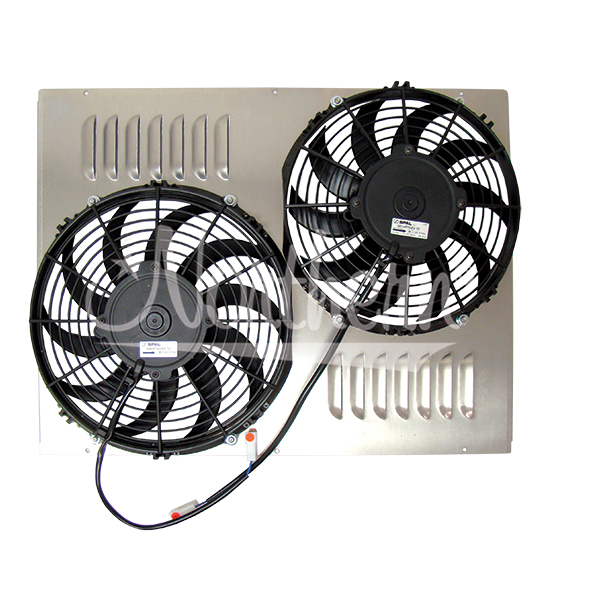 Z40103 Dual  10 & 11" Electric Fan & Shroud - 21 5/8 x 16 9/16 x 1 3/4