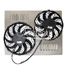 Z40103 Dual  10 & 11" Electric Fan & Shroud - 21 5/8 x 16 9/16 x 1 3/4