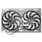 Z40106 Dual 11" Electric Fan & Shroud - 24 3/8 x 15 x 2 1/4
