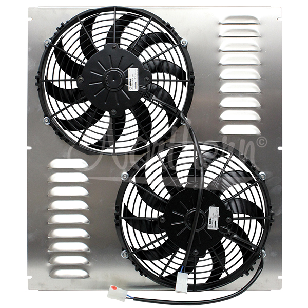 Z40108 Dual 10" Electric Fan & Shroud - 20 3/4 x 18 3/16 x 2 1/8