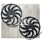 Z41041 Dual 11" Electric Fan & Shroud -19 1/2 x 21 5/8 x 1 3/4